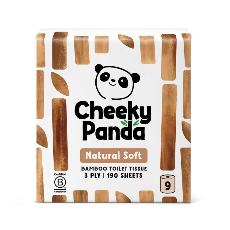 Dye Free Bamboo Toilet Roll (pack of nine)