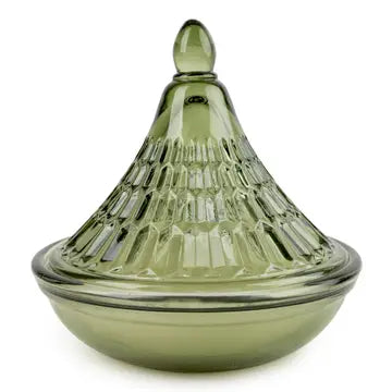 Green Tagine Glass Candle