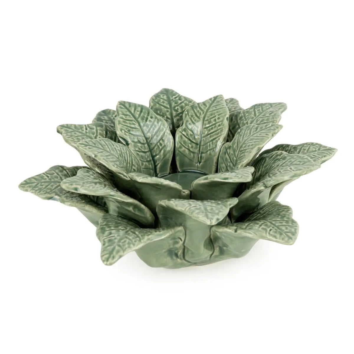 Green Leaf Tealight Holder
