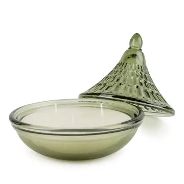 Green Tagine Glass Candle