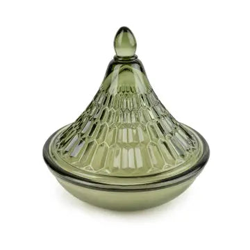 Green Tagine Glass Candle